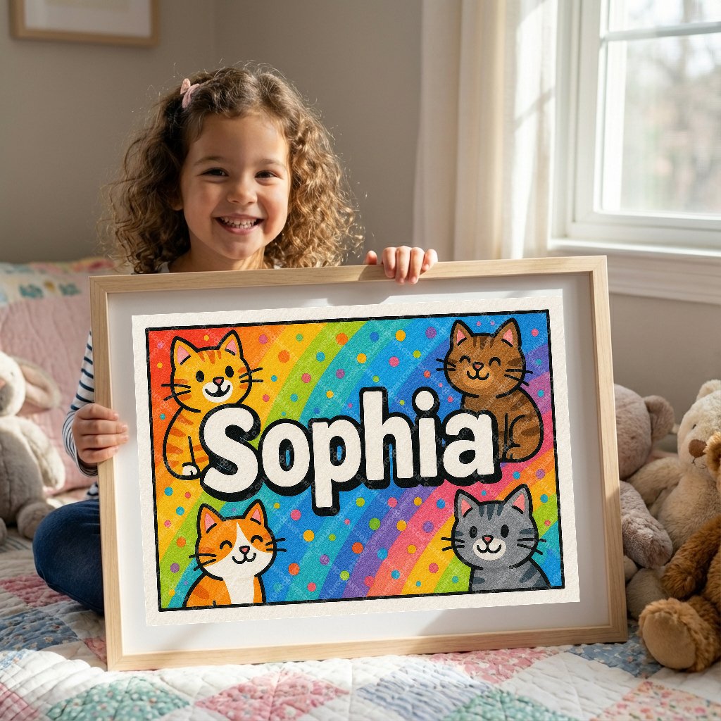 Personalized name art for Sophia