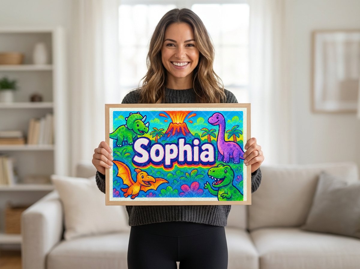 Personalized name art for Sophia