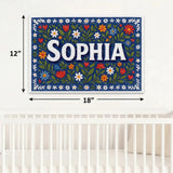 Calm personalized name art for Sophia