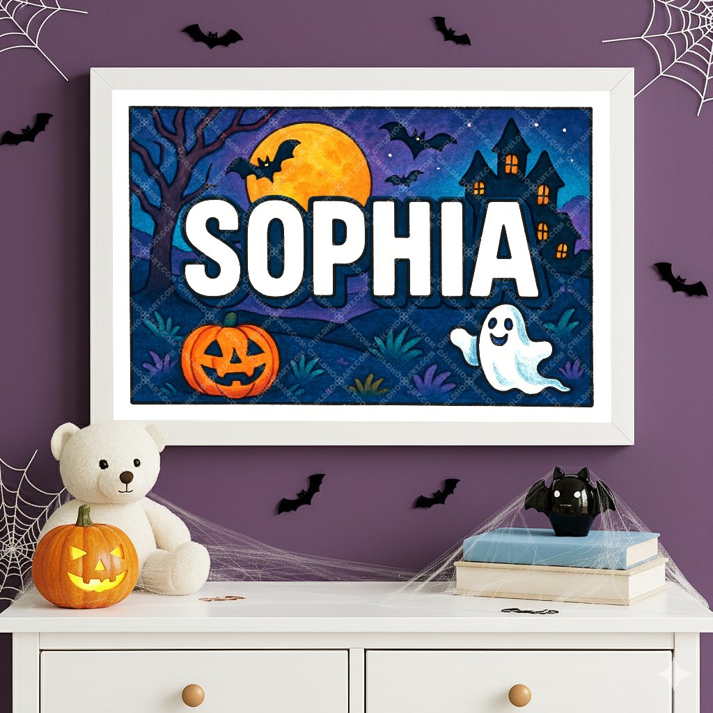 Personalized name art for Sophia