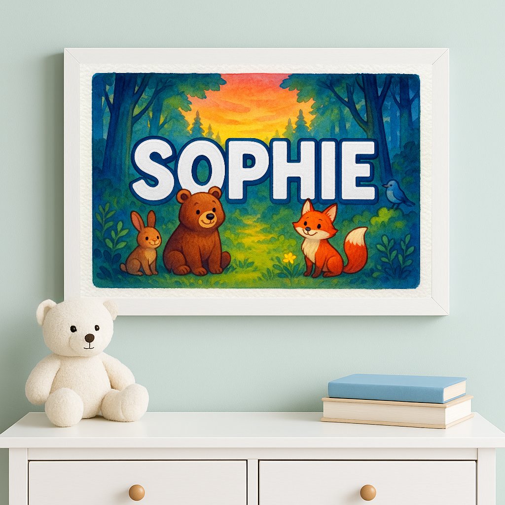 Personalized name art for Sophie