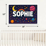 Adventurous personalized space name art for Sophie