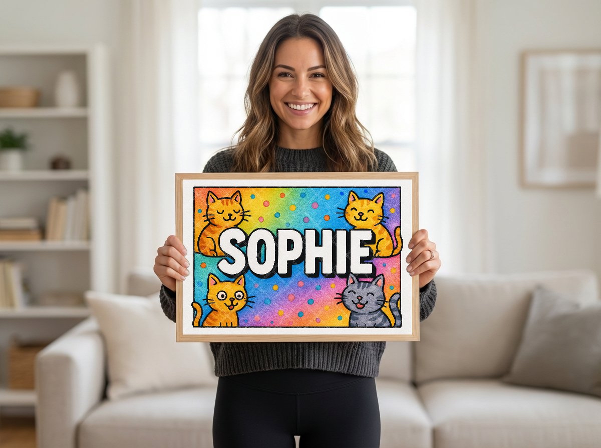 Personalized name art for Sophie