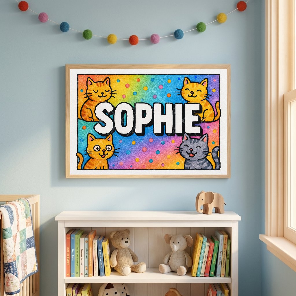 Personalized name art for Sophie