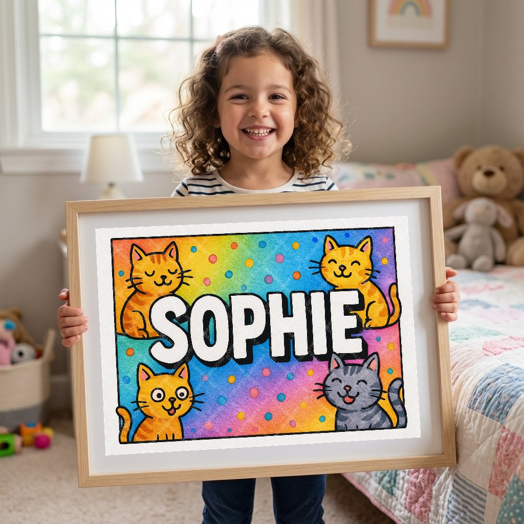 Personalized name art for Sophie