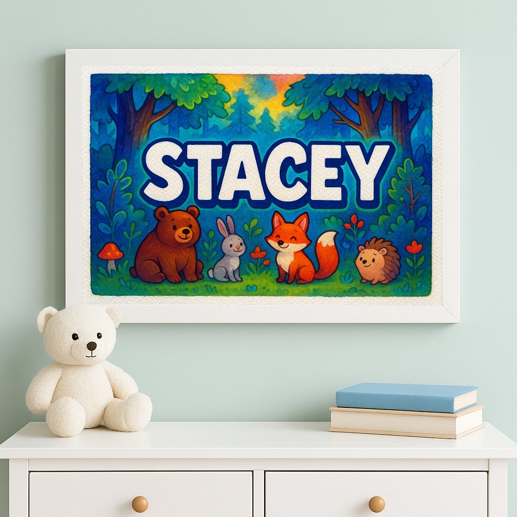 Personalized name art for Stacey