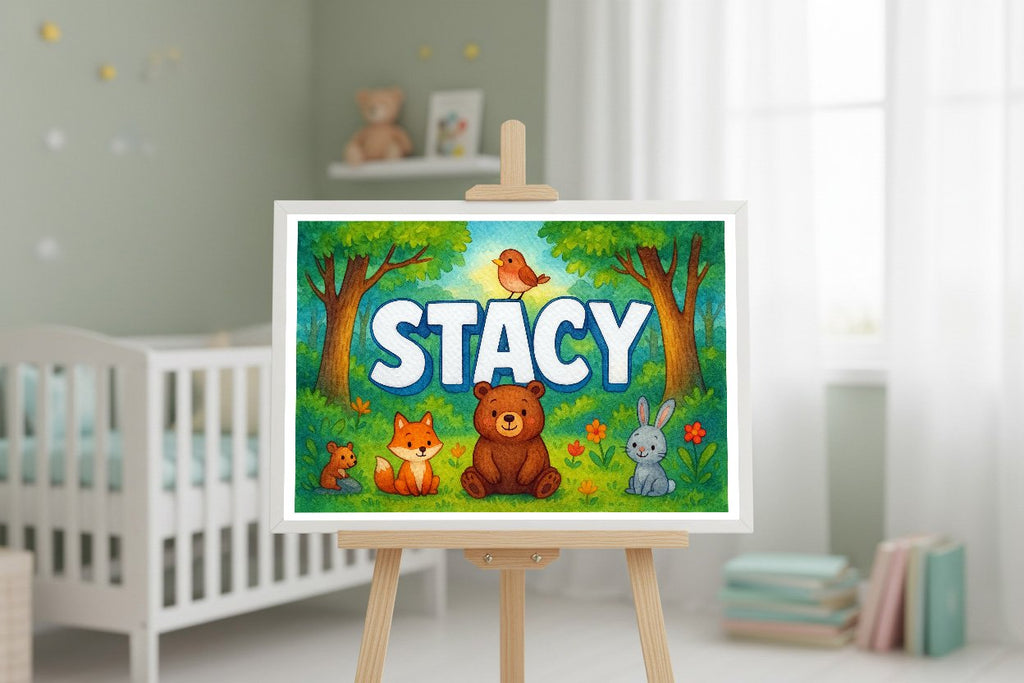 Personalized name art for Stacy