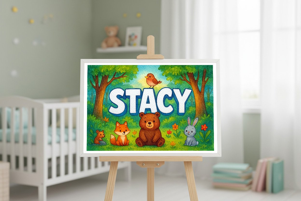 Personalized name art for Stacy
