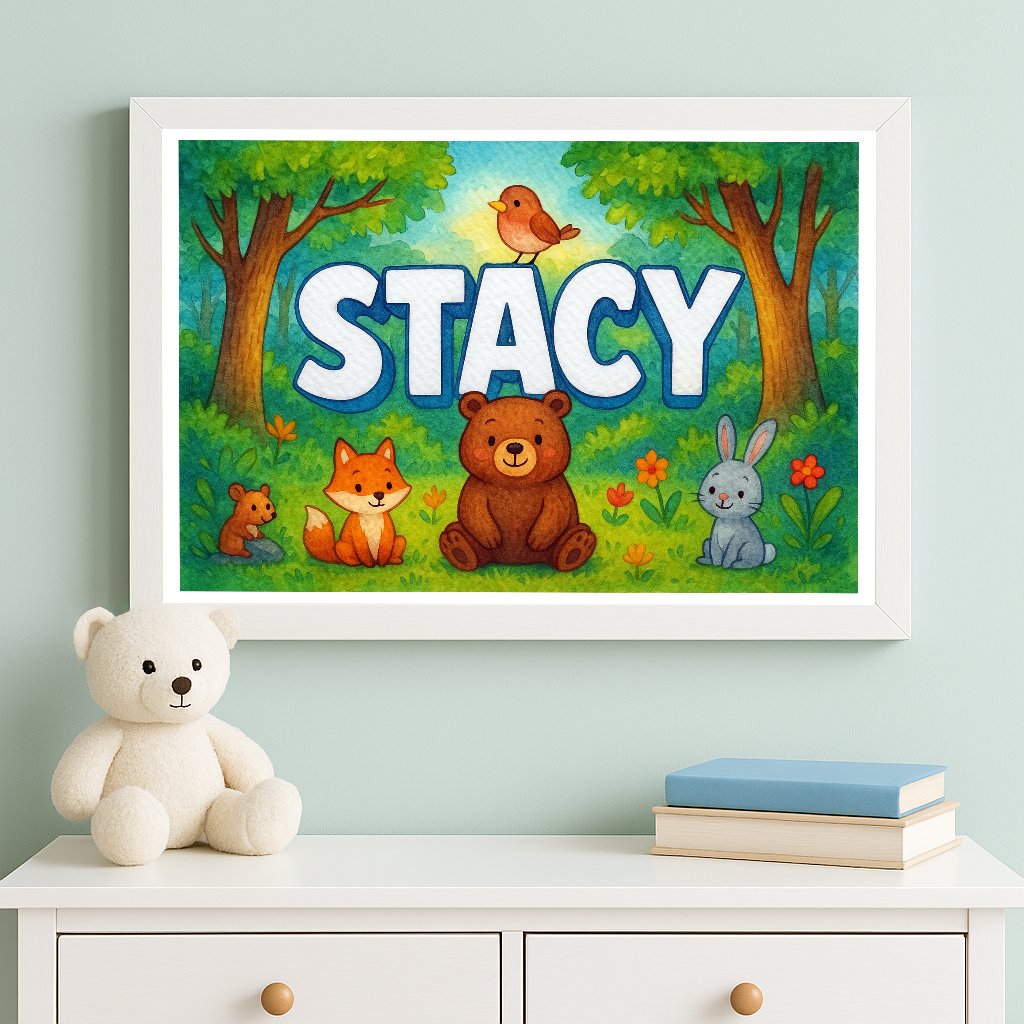 Personalized name art for Stacy