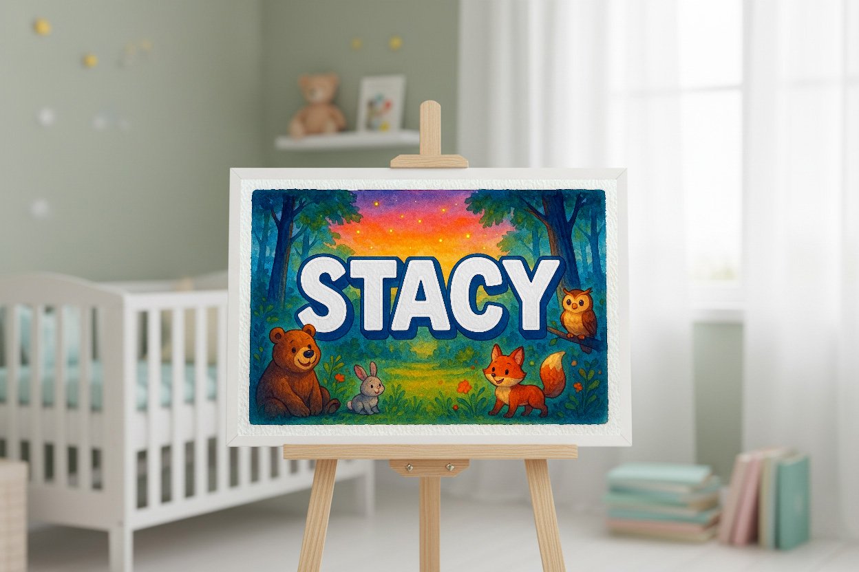 Personalized name art for Stacy