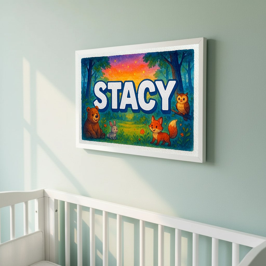 Personalized name art for Stacy