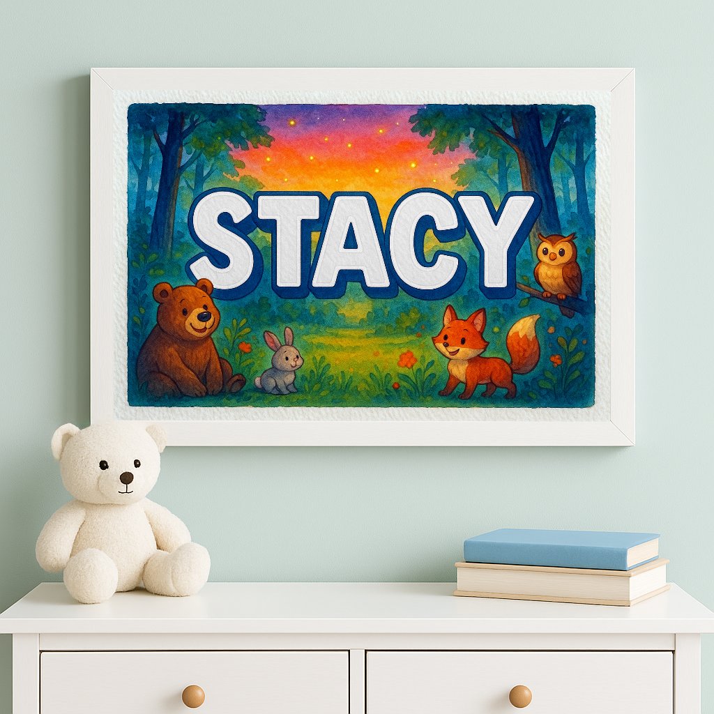 Personalized name art for Stacy