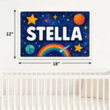 Adventurous personalized space name art for Stella