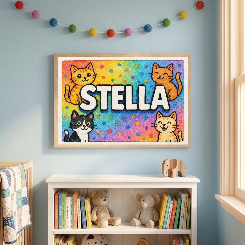 Personalized name art for Stella