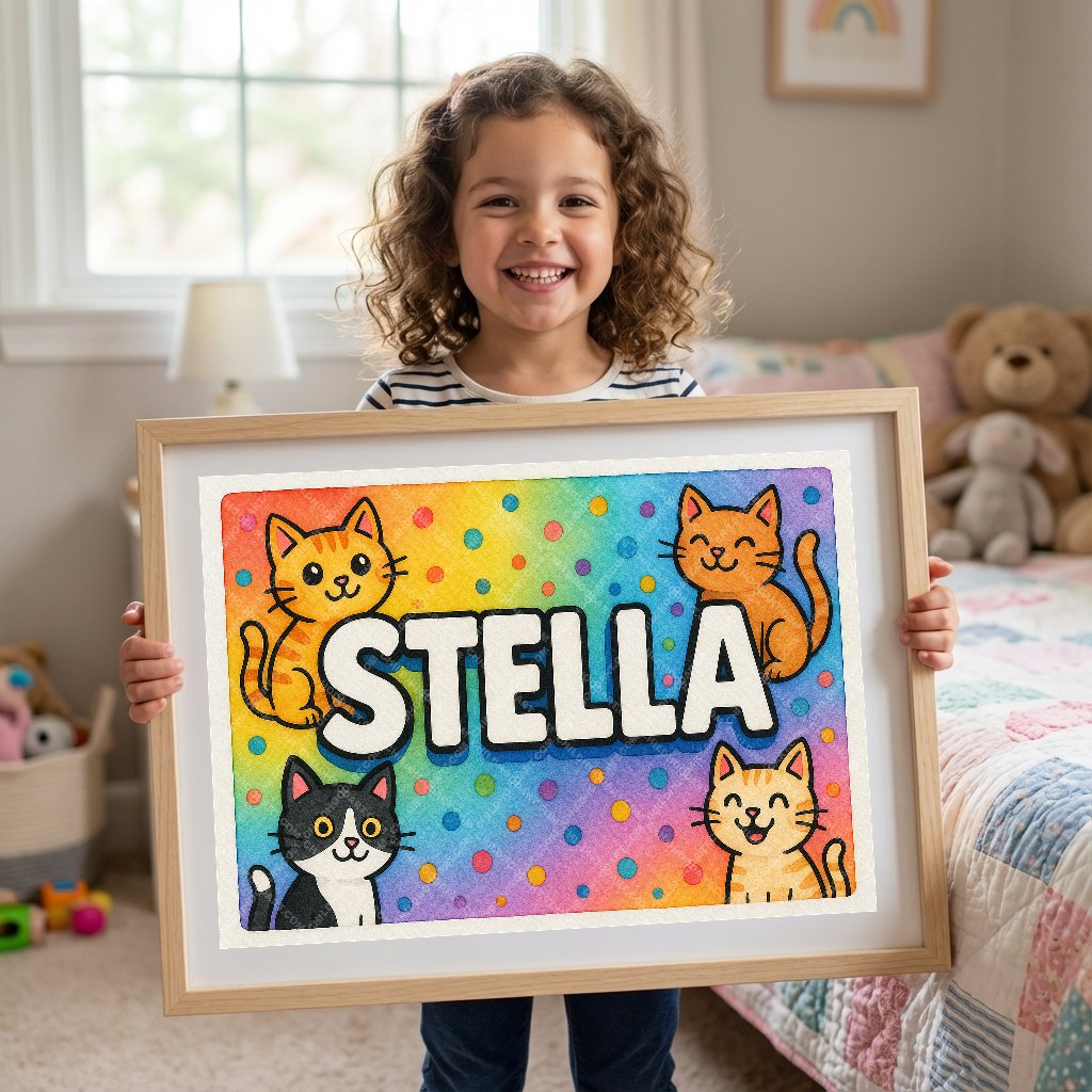 Personalized name art for Stella