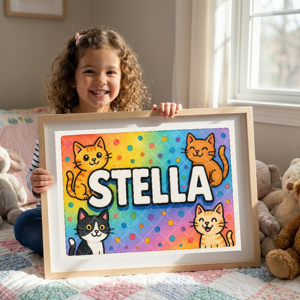 Personalized name art for Stella
