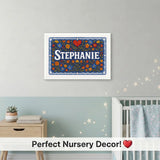 Calm personalized name art for Stephanie