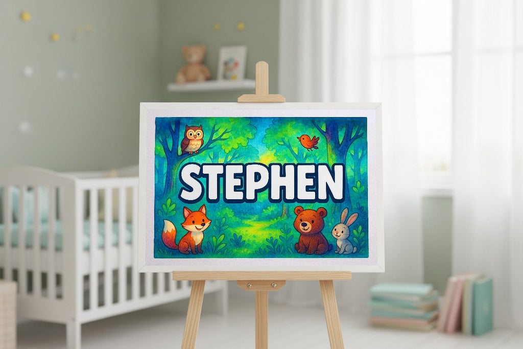 Personalized name art for Stephen
