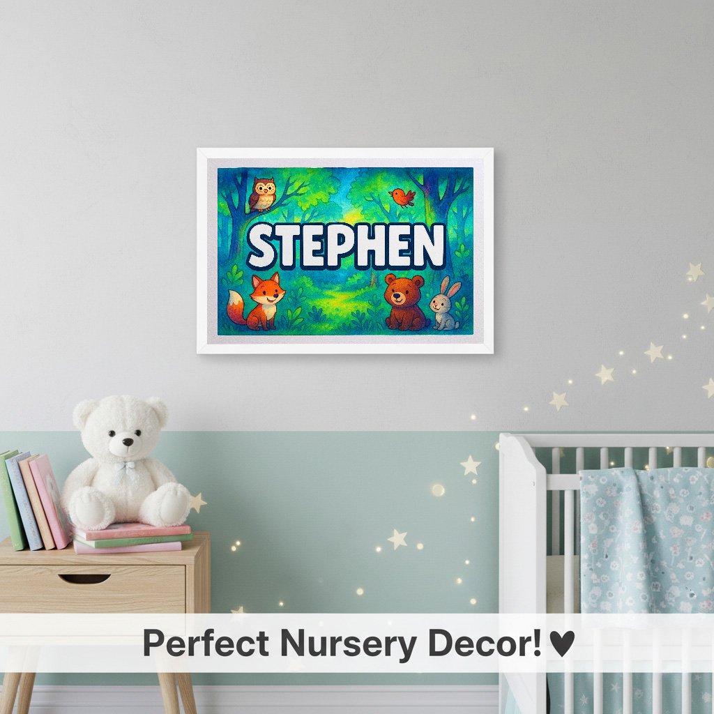 Personalized name art for Stephen