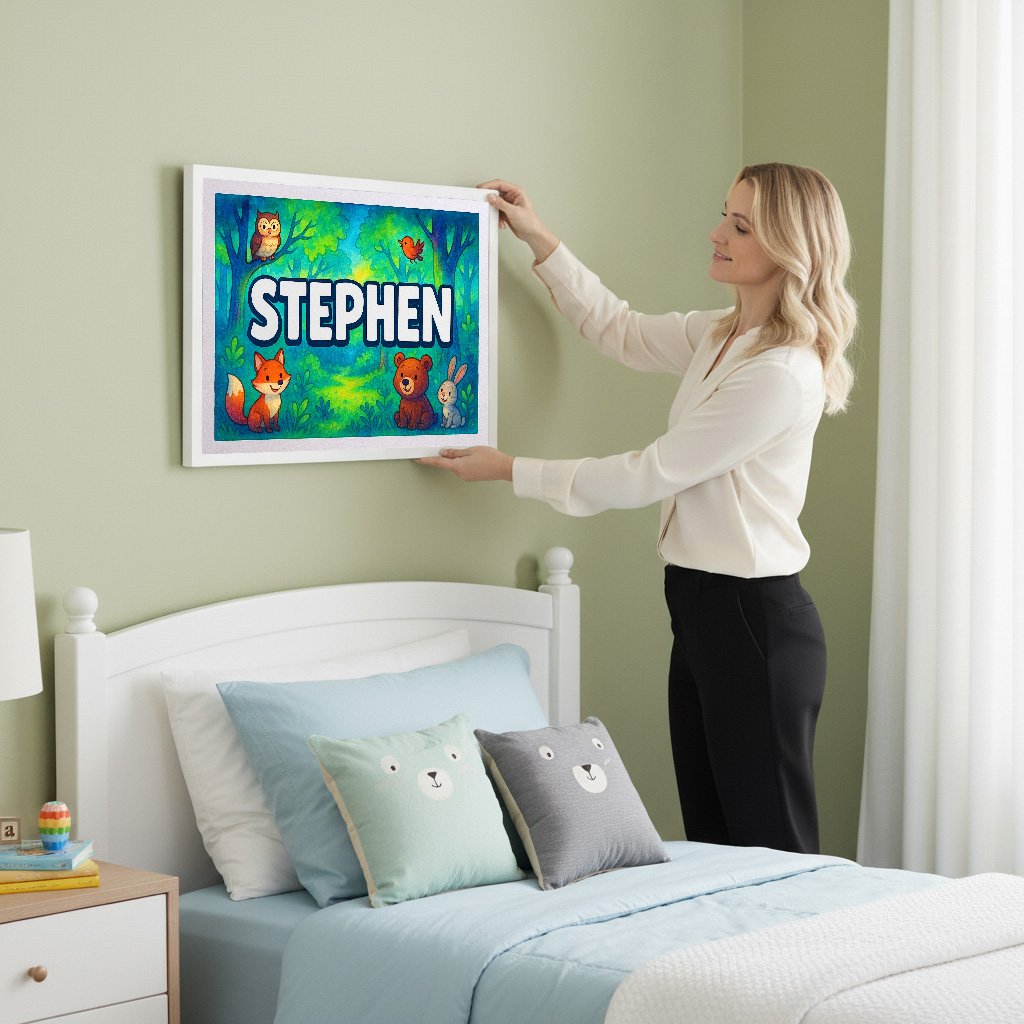 Personalized name art for Stephen