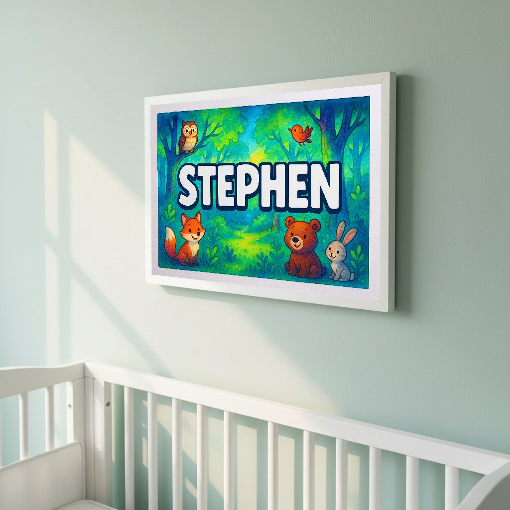 Personalized name art for Stephen