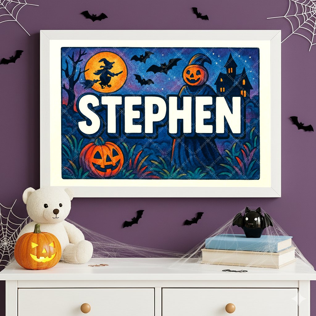 Personalized name art for Stephen
