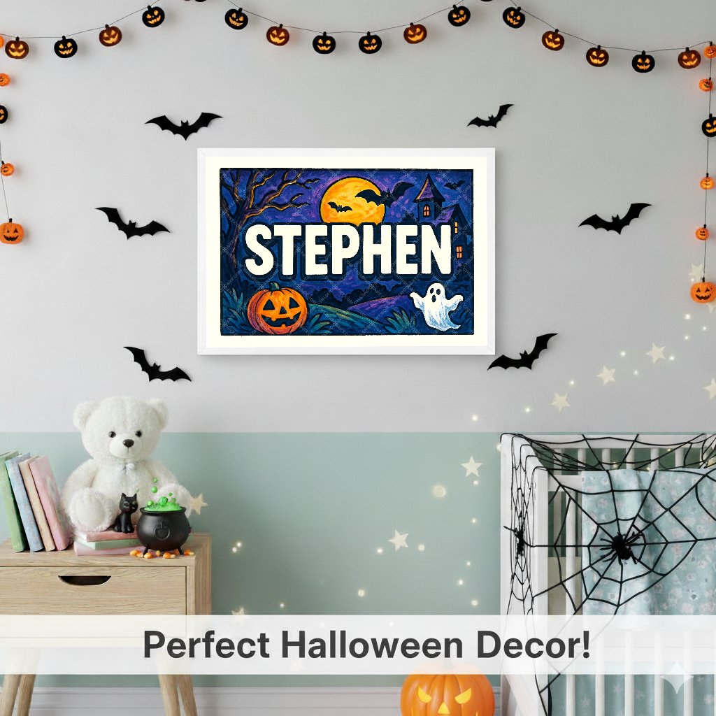 Personalized name art for Stephen