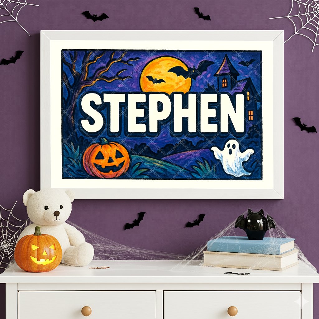Personalized name art for Stephen