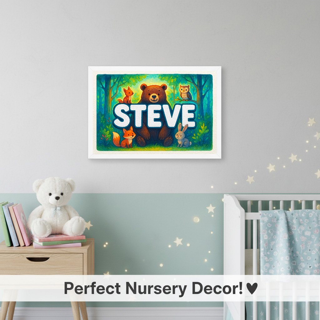 Personalized name art for Steve