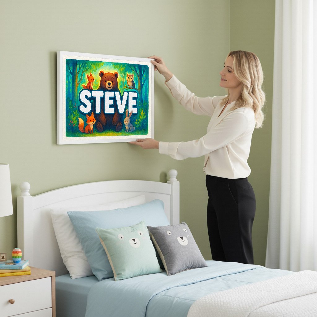 Personalized name art for Steve