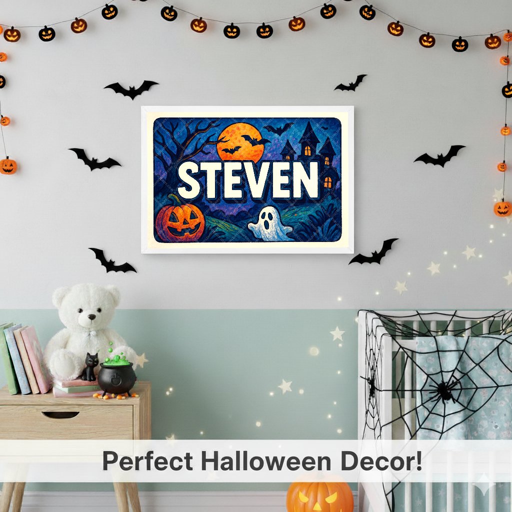 Personalized name art for Steven