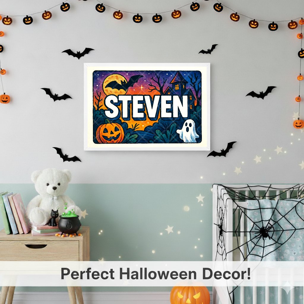 Personalized name art for Steven