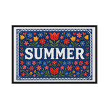 Summer Name Art - Floral Farmhouse personalized wall print for kids