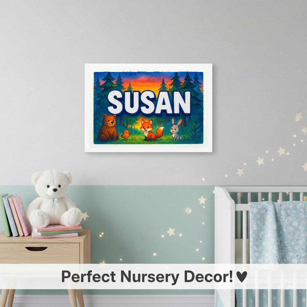 Personalized name art for Susan