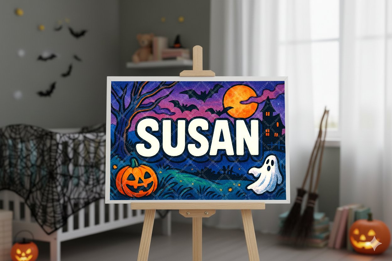 Personalized name art for Susan