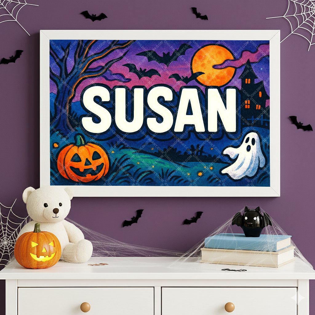 Personalized name art for Susan