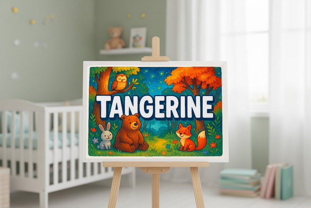 Personalized name art for Tangerine
