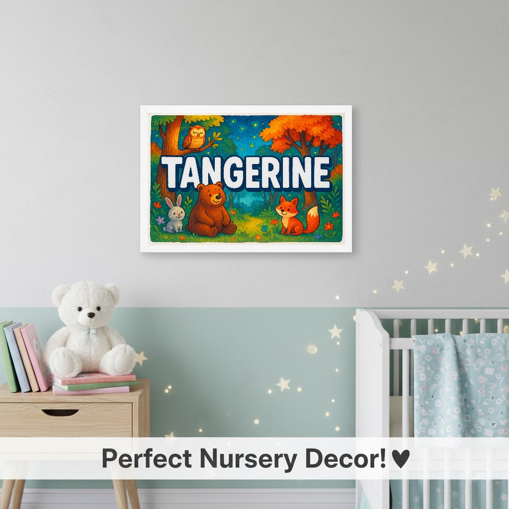 Personalized name art for Tangerine