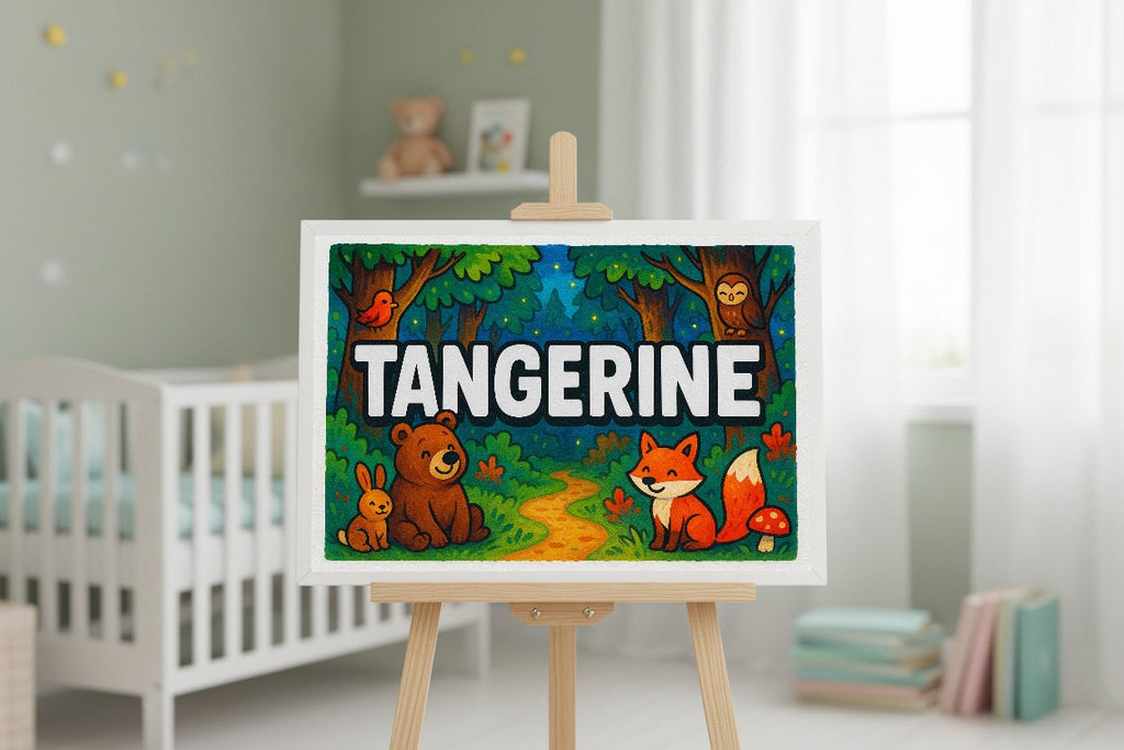 Personalized name art for Tangerine