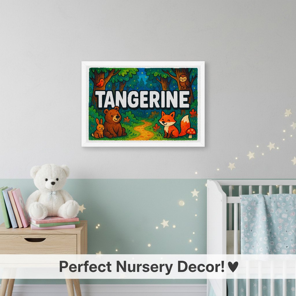 Personalized name art for Tangerine