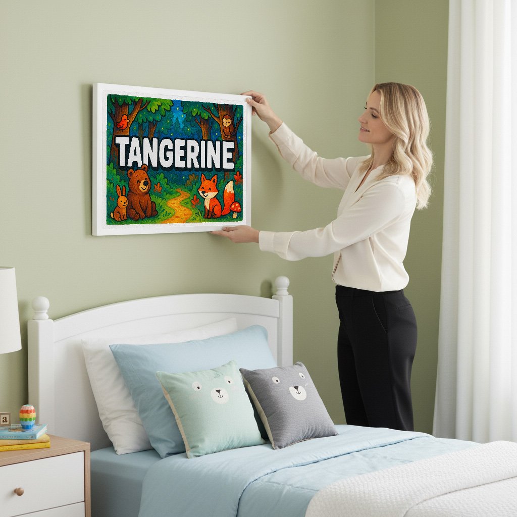 Personalized name art for Tangerine