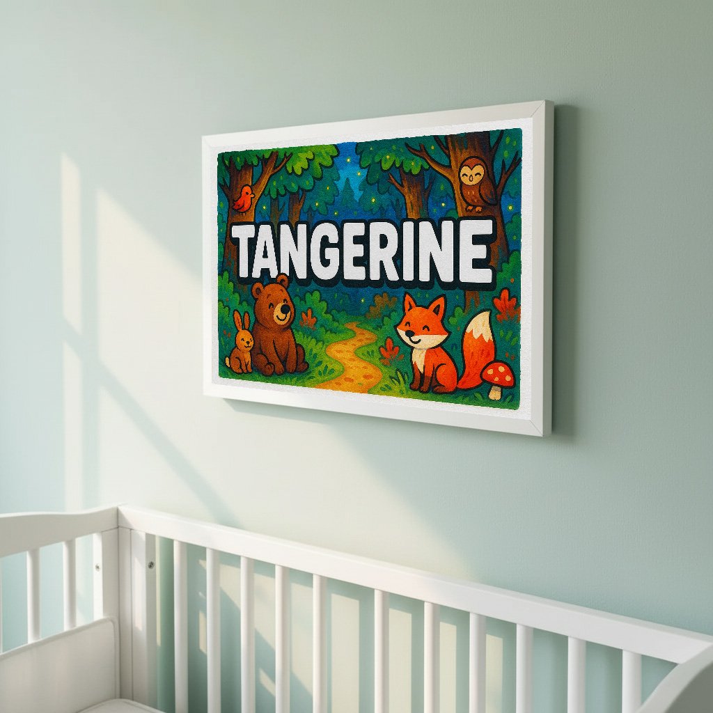 Personalized name art for Tangerine