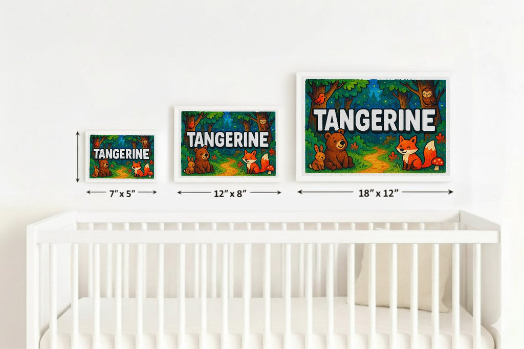 Personalized name art for Tangerine