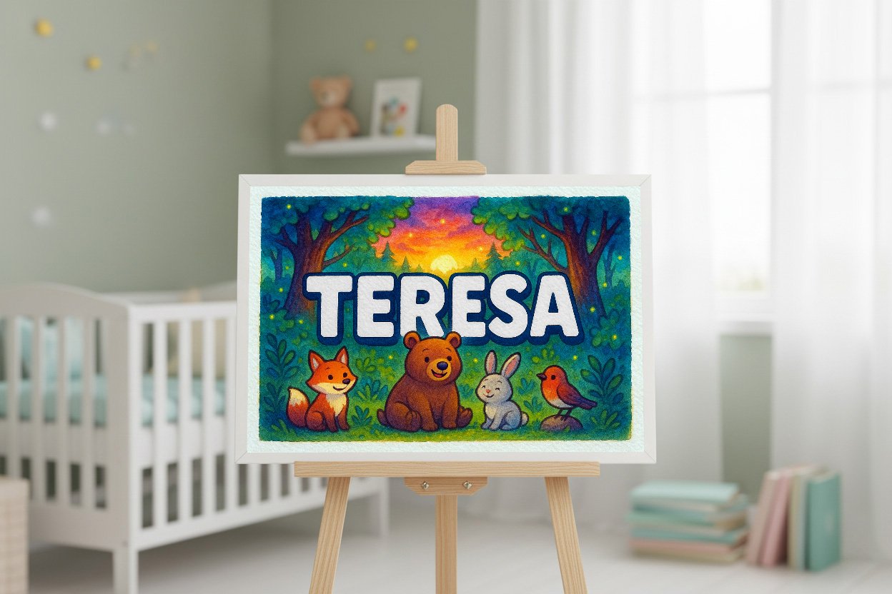 Personalized name art for Teresa