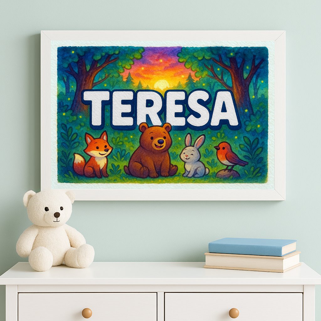 Personalized name art for Teresa