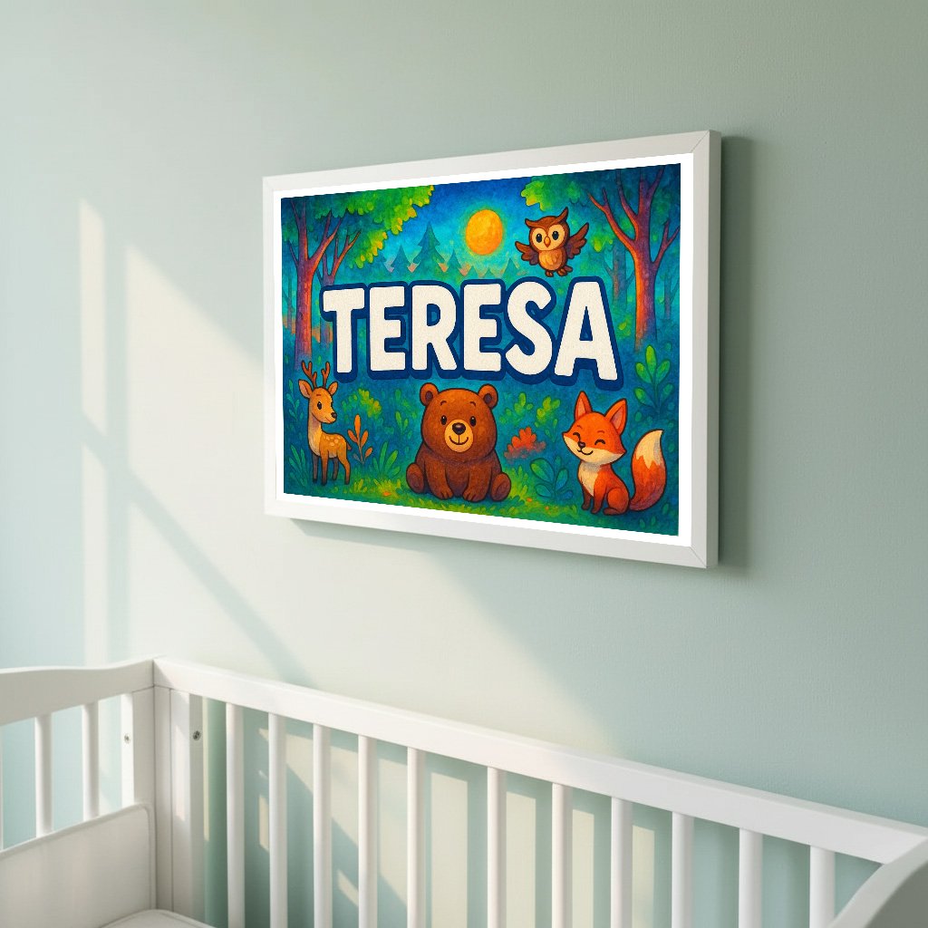 Personalized name art for Teresa