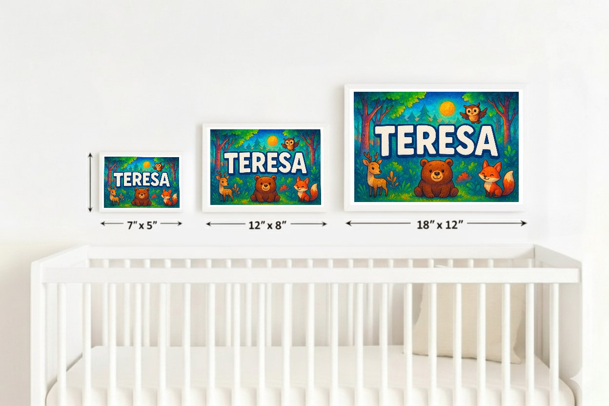 Personalized name art for Teresa