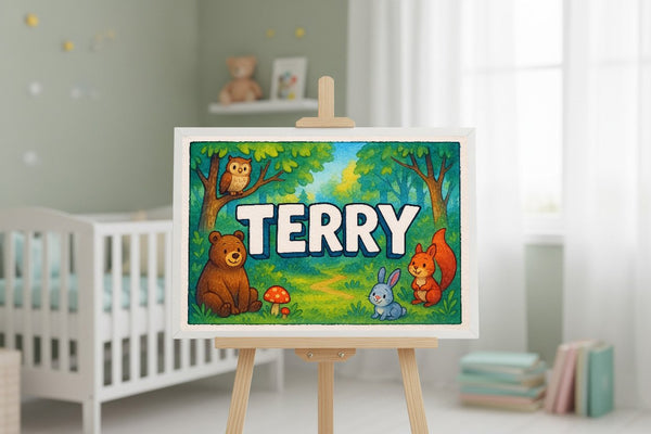 Terry’s Personalized Forest Friends Art