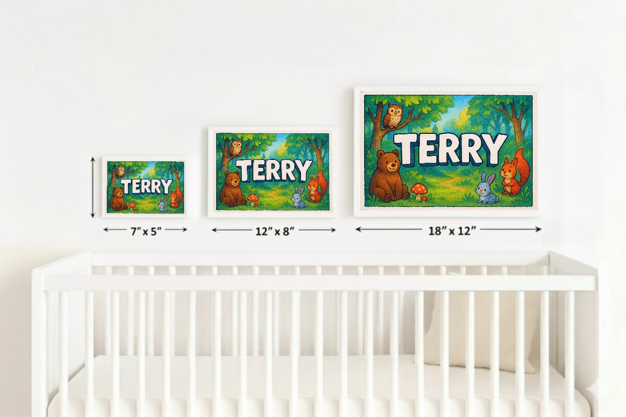 Personalized name art for Terry