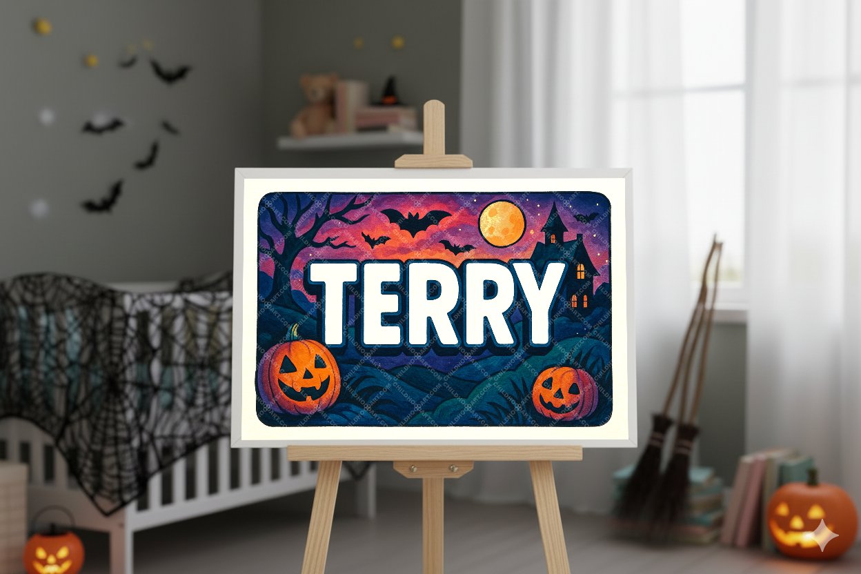 Personalized name art for Terry